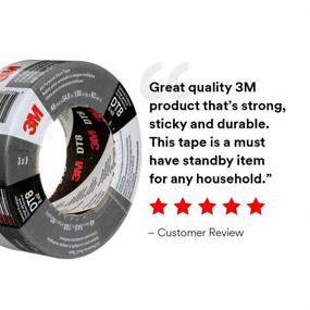img 1 attached to 🔧 3M DT8 Duct Tape - 3 Pack, Industrial Strength, Multi-Use, Black, 1.88&#34; x 60 yd - Professional Grade Adhesive
