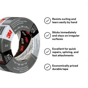 img 3 attached to 🔧 3M DT8 Duct Tape - 3 Pack, Industrial Strength, Multi-Use, Black, 1.88&#34; x 60 yd - Professional Grade Adhesive