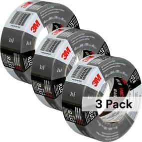 img 4 attached to 🔧 3M DT8 Duct Tape - 3 Pack, Industrial Strength, Multi-Use, Black, 1.88&#34; x 60 yd - Professional Grade Adhesive