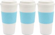 ☕🔵 copco acadia travel mug, 16-ounce, bundle of 3 (azure blue) логотип