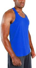 img 1 attached to 👕 Ultimate Performance: DEVOPS 3 Pack Men's Y-Back Dri Fit Muscle Gym Workout Tank Top