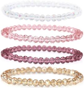 img 4 attached to 💎 Sparkling Swarovski Crystal Bracelet - Shareky Girls' Jewelry for a Dazzling Charm