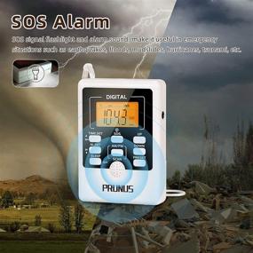 img 3 attached to PRUNUS J-157: Upgraded Pocket Radio with SOS Alarm, Flashlight & Headphones