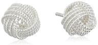 💍 stunning nabtyjc sterling silver twisted love knot stud earrings - timeless elegance! logo