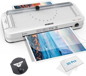 img 4 attached to 🖨️ Thermal Laminator Machine with Laminating Sheets, WORKIZE Personal 5-in-1 Desktop A4 Laminating Machine – Built-in Paper Trimmer, Punch, and Corner Rounder for Home Office School Teacher's Gift