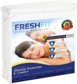 img 4 attached to FRESHFIT Premium Bamboo Mattress Protector Queen