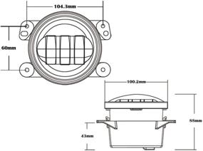 img 1 attached to 4-дюймовые RGBW Halo LED-фары для тумана SUNPIE для J eep Wrangler JK / JKU Rubicon Sahara Sport (2007-2018), TJ / TJ Unlimited (1997-2006) - LED-фары для тумана переднего бампера с угловым проектором Angle Eye DRL