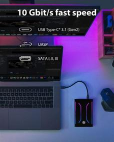 img 1 attached to 💿 Корпус ICY BOX 2,5" для SSD/HDD с многоцветной подсветкой RGB | Алюминиевый корпус | USB 3.1 Type-C | До 10 Гбит/с