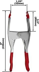 img 2 attached to 🔧 Solid Set of 4 Metal Spring Clamps, 9 Inch Size