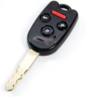 🔑 stauber key shell replacement - easy diy solution for accord, ridgeline, civic, cr-v - no locksmith needed! (1 pack, black) logo