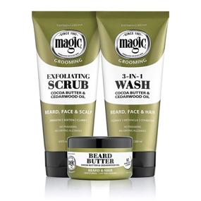 img 1 attached to 🧔 Softsheen-Carson Magic Beard Wash: Cleanses and Conditions Face, Beard, and Hair with Cocoa and Shea Butters, 6.8 fl oz