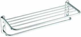 img 2 attached to 🧼 Moen 18-Inch Towel Bar with Shelf, Chrome - Donner Commercial 5207-181CH