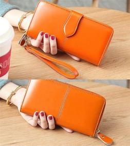 img 3 attached to Womens Leather Wallet Fashion Mobile