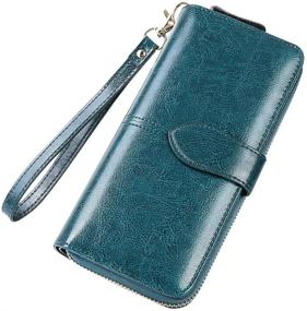 img 4 attached to Womens Leather Wallet Fashion Mobile