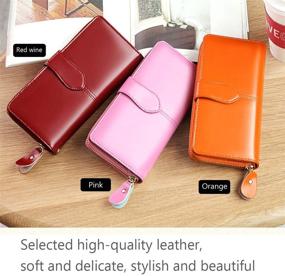 img 1 attached to Womens Leather Wallet Fashion Mobile