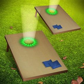 img 4 attached to 🌽 Heartbeats Cornhole Lights Ring Kit: Set of 2 Board Hole Lights for an Exciting Backyard Toss Bean Bag Game Experience