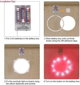 img 3 attached to 🌽 Heartbeats Cornhole Lights Ring Kit: Set of 2 Board Hole Lights for an Exciting Backyard Toss Bean Bag Game Experience