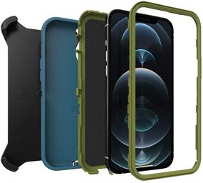 img 2 attached to OtterBox Defender Series SCREENLESS Edition Case For IPhone 12 Pro Max - Teal ME About IT (Guacamole/Corsair)