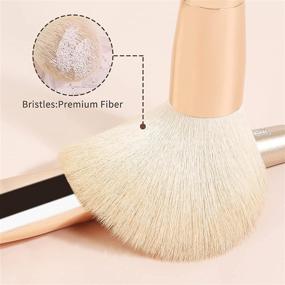 img 1 attached to Professional 9-Piece Makeup Brush Set: Premium Synthetic Brushes for Flawless Face, Eye, and Blush Makeup Application - With Stylish Champagne Case