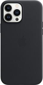img 4 attached to 📱 Enhance Your iPhone 13 Pro Max with the Apple Leather Case with MagSafe in Midnight Shade!