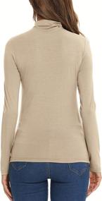 img 1 attached to 👚 YYA Women's Long Sleeve Turtleneck Lightweight Tops: Comfortable & Stylish Pullover Mock Neck Shirt