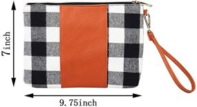 img 1 attached to THOVSMOON Personalized Weekender Wristlet Monogrammed Women's Handbags & Wallets