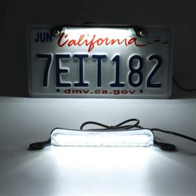 img 1 attached to 🔆 LivTee Xenon White License Plate Lights: Brilliantly Bright LED Lamp for Enhanced Visibility