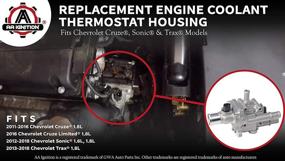 img 2 attached to 🌡️ Coolant Thermostat Housing Assembly Sensors: Complete Solution for Optimal Engine Temperature Regulation