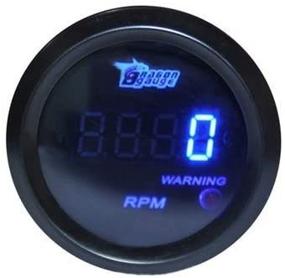 img 1 attached to 🚗 HOTSYSTEM Universal 2inches 52mm 0-9999 RPM Tacho Gauge Meter for 4 6 8 Cylinder Cars - Blue LED Digital Display