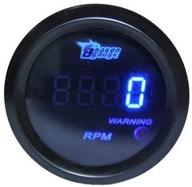 🚗 hotsystem universal 2inches 52mm 0-9999 rpm tacho gauge meter for 4 6 8 cylinder cars - blue led digital display logo