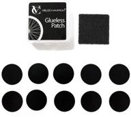 velochampion glueless self-adhesive patches kit: ultra-lightweight and effective for bike puncture repair - 6 or 10 pack logo