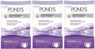 pond's evening soothe wet cleansing towelettes, 28-count (pack of 3) - an effective solution for gentle nighttime skincare routine logo