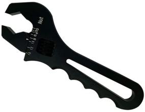 img 2 attached to 🔧 GOOCA Aluminum Wrench Spanner | Professional Grip for AN3-AN16 Hose Fitting – Black