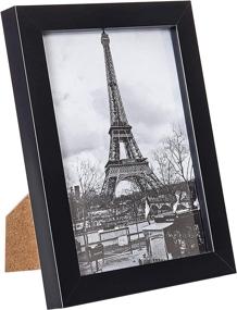 img 2 attached to 🖼️ UPsimples 5x7 Picture Frame with Real Glass - Set of 17 Bulk Photo Frames for Wall or Tabletop Display, Black