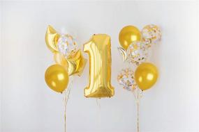 img 2 attached to ✨ 100 Pack Metallic Gold Latex Balloons - Perfect for Wedding, Bachelorette, Graduations, Birthdays, Bridal & Baby Showers, Anniversary and Sunflower Themed Parties