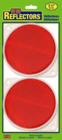 img 2 attached to 🔴 Hy-Ko Products CDRF-3R Nail On Reflector: 3 1/4" Diameter Red Reflectors, 2 Piece Set