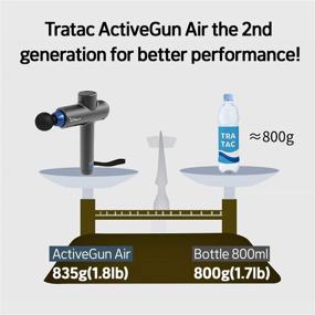 img 3 attached to 🔫 Массажный пистолет TRATAC Deep Tissue Massager для облегчения боли и восстановления - ActiveGun AIR Grey