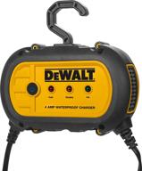 ⚡ dewalt waterproof battery charger/maintainer dxaewpc4 - 4 amp, 12v, fully automatic with cable clamps logo
