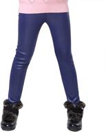 👖 girls' stretchy leggings trousers - ideal clothing for 120-130cm logo