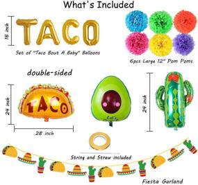 img 3 attached to 🌮 Taco Fiesta Party Decorations: Creative Balloons, Banners, and Garlands for Mexican-themed Celebrations, Birthdays, Showers, and Engagements