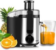 🍎 picberm centrifugal juicer machines for vegetable and fruit – easy-to-clean wide mouth juice extractor, dual speed stainless steel compact juicers, bpa-free. includes brush, recipes, dishwasher safe. логотип