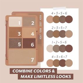 img 1 attached to 🎨 I'M MEME I'M Color Pattern Palette - 6 Colors Eyeshadow and 1 Blush Palette (003 Sand Pattern) - K-Beauty Product