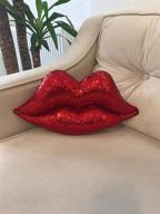 shaped decorative pillow sequin glitter bedding logo
