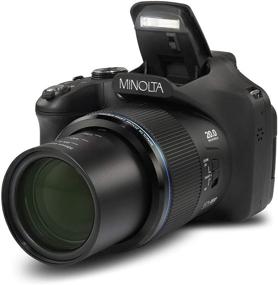 img 1 attached to 📷 Minolta Pro Shot 20MP HD Digital Camera: 67X Optical Zoom, 1080P Video, 16GB SD Card (Black)