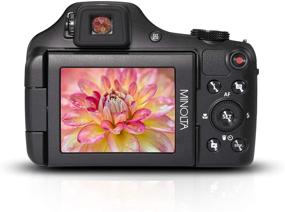 img 3 attached to 📷 Minolta Pro Shot 20MP HD Digital Camera: 67X Optical Zoom, 1080P Video, 16GB SD Card (Black)