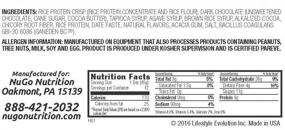 img 1 attached to 🌱 NuGo Free Dark Vegan Rice Protein Bar - Probiotics, Gluten Free, Soy Free, Dark Chocolate Crunch (12-Pack)