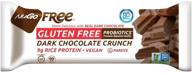 🌱 nugo free dark vegan rice protein bar - probiotics, gluten free, soy free, dark chocolate crunch (12-pack) logo