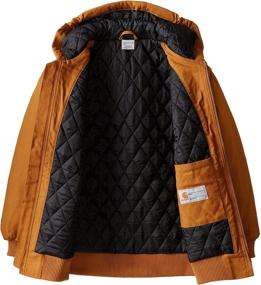 img 1 attached to 🧥 Carhartt Quilted Lined Jacket Coat for Boys - Active Jac