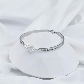 img 1 attached to 💍 Stepdaughter Bracelet: Memorable Wedding Gift for Daughter in Law - Cherishing the Gift Life Gave Me: You!