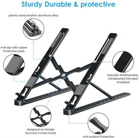 img 3 attached to Adjustable Foldable Computer Portable Compatible